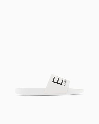 EA7 Scarpe da bagno da uomo con logo (Bianco, Sistema Taglie Calzature EU, Adulto, Uomo, Numero, Media, 40)