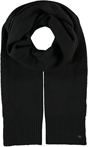 FRAAS Strickschal 35 x 200 cm - Schal Aus Wollmischung - Wärmend und Hautfreundlich - Für Damen und Herren Schwarz