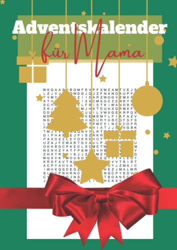 Adventskalender für Mama: Wortsuchrätsel für Deine gesamte Adventszeit | Der Rätsel Adventskalender 2022
