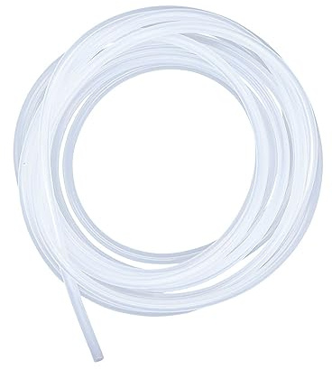 Silikonschlauch 4mm ID x 6mm OD 5 Meter Länge, LAVMHAB Lebensmitteltaugliche Schläuche Flexibler Schlauch Klar Wasser Luft Rohre für die Pumpe übertragen