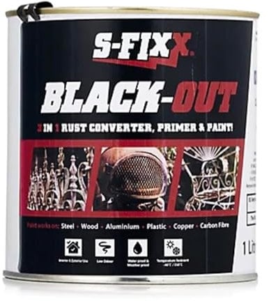 SFixx Blackout 3 in 1 Rust Converter Paint