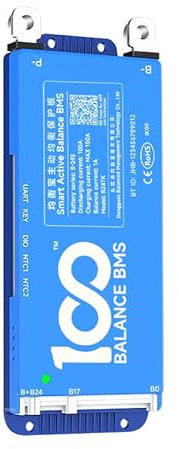 100BALANCE 100A 8-24S Smart BMS Standardausführung mit Active Balancer und integrierter Bluetooth APP/UART für Lithium Akku NCM/LFP/LTO Pack