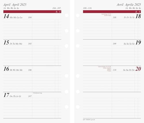 rido/idé Wochenkalendarium Timing special 2025 | A6