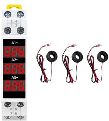 HiCOZZIE 1 Set Mini Misuratore di Corrente Modulare Indicatore LED Display Digitale Rivelatore Amperometro ABS
