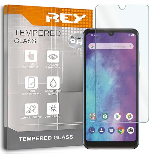 REY 2X Protector de Pantalla para ZTE Blade A5 2020 - ZTE Blade A7 Prime, Cristal Vidrio Templado Premium