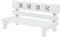 UPKOCH 3st Bank Dekoration Kleine Bank Mini Gartenbank Holzbänke Möbel Desktop- -puppenhaus -Bank Mini- Weiß Hölzern Schreibtisch