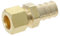 5 Stück XFITTING OD Kompression 3/8 Zoll x 1/2 Zoll Pex Übergang gerade Adapter, 26-5-2=5X
