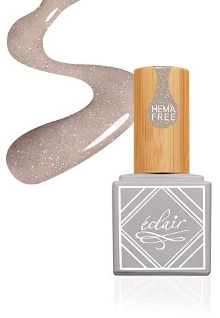 Simply mani by Eclair I NUDE FLASH Kühles Beige UV Nagellack I Hema Frei I Innovative Formel I Einfache Anwendung I Hohe Haltbarkeit I Tiefe Auberginenfarbe I Professioneller Effekt zu Hause