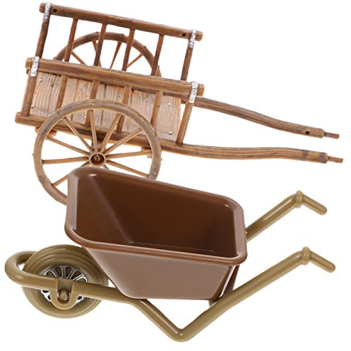Alasum 2 Piezas Carro de simulación Mini Carrito de Flores Mini Carrito de Compras para niños Juguetes niño Juguetes Infantiles Modelo de Mini Carro Modelo Mini Carro Decorativo AbS
