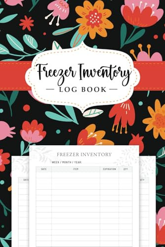 Freezer Inventory List: 120-Page Fridge and Kitchen Stock Supply Log Book for Effortless Meal Planning
