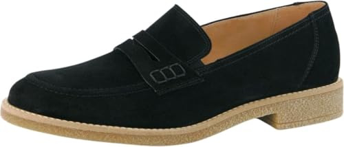 Paul Green Slipper & Mokassin 1151-037, Rauleder, Schwarz, Damen
