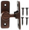 OSALADI Plug Gate Bathroom Sliding Lock Door Knob Lock Opener Stopper Right Angle Locks for Entry Door Flip Hole Door Lock Without Drilling Patio Door Chain Safety Zinc Alloy