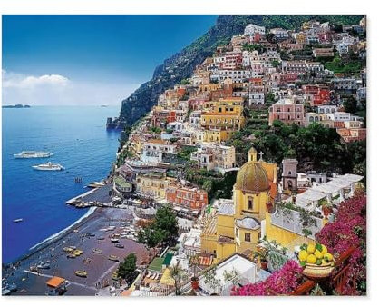 Klassisches Puzzle 3D Puzzle DIY Kit Holz Spielzeug Einzigartiges Geschenk，Positano Italy，Klassisches Puzzle 3D Puzzle DIY Kit Holz Spielzeug Einzigartiges Geschenk（75x50cm）-E3