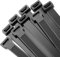 100 Pack Black Cable Ties 300mm x 6mm, 12 Heavy Duty Nylon Zip Ties, Self-Locking Tie Wraps for Home, Office, Garage, Workshop - Durable & Versatile