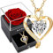 Ewige Rose,Konservierte Echte Blume,Haltbare Handgefertigte Rosen,Infinity Rosenbox ,Romantisch Geschenkebox für Muttertag Valentinstag Weihnachten Ehefrau Frauen Großmutter Geburtstag Geschenk