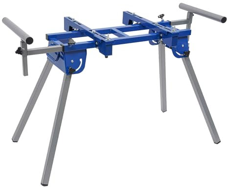 Untergestell Kappsäge Arbeitstisch Max.150kg Maschinenuntergestell Einstellbare Höhe 21cm Einstellbare Länge 59.5cm Sägetisch Beidseitiges Fixierungs Kappsägen Tisch für 7-14 Zoll Kappsäge,200*37*87cm