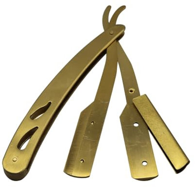 HONITANO Vintage Bartschneider Handrasierer Für Männer Multifunktionaler Haarschneider Für Bart Und Augenbrauen Manuelles Rasierwerkzeug Für Friseursalons Ohne Klinge