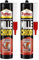 Pattex Mille Chiodi Extreme, forte adesivo di montaggio, colla forte per interni e esterni, adesivo sigillante resistente ad acqua e raggi UV, bianco, 1x460g cartuccia (Confezione da 2)