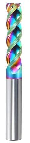 1pc HRC65 DLC Farbe Beschichtet Hohe Aluminium Fräser CNC U-nut Integral Wolfram Stahl 3 Flöte Hartmetall schaftfräser(16x75x150mm)