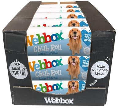 Webbox Chub Roll Complementary Adult Wet Dog Food, Lamb - Wheat & Grain Free, With Added Herbs (15 x 720g)