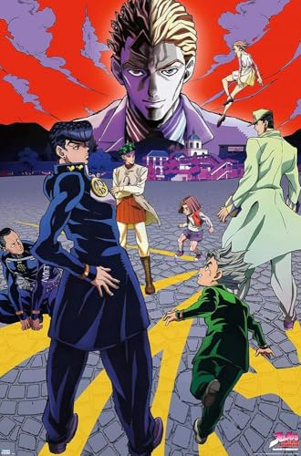 BUY ART FOR LESS Officially Licensed JoJo's Bizarre Adventure - Diamond Unbreakable - Art Poster - 24 x 36 Inch - Decorative Print - Poster Paper - Ready to Frame