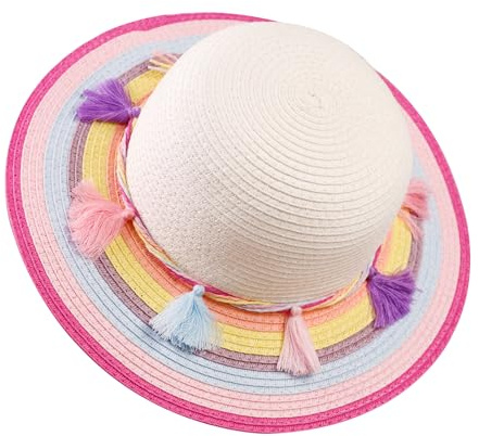 PinkSheep Sonnenhut für Mädchen, Sommer-Helmbetthut mit breitem Rand, UPF 50+