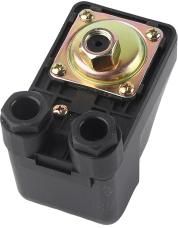 LUCKDANO Automatischer Wasserpumpen-Steuerschalter, Druckregler – Langlebige, Einfach zu Bedienende Wasserdurchflusskontrolle für Selbstansaugende und Gartenpumpen, 250 V, 10 A, Einstellbarer
