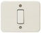 BTicino S1101N Serie Domino Kit Deviatore Unipolare, 6 A, Placca in Resina, 89 x 69 mm, Avorio