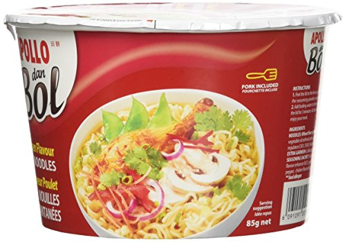 Apollo Nouille Cup Dan Bol Poulet 85 g - Lot de 6