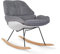 Childhome- Weicher Still Schaukelstuhl Mit Kissen Baby Stillen, 101 x 69 x 79 cm, Mehrfarbig