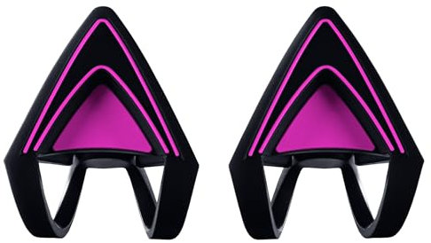 Razer Kitty Ears per Cuffie Kraken Compatibile con Kraken 2019, Kraken TE, Kraken X Cuffie in Neon Viola per un Design Individuale