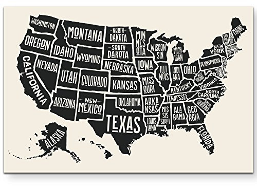 Paul Sinus Art Leinwandbilder | Bilder Leinwand 120x80cm Vereinigte Staaten von Amerika