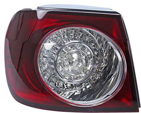 BESTPRICE 1x Heckleuchte links LED außen mit Lampenträger Kompatibel mit VW GOLF PLUS 5 (5M1, 521)