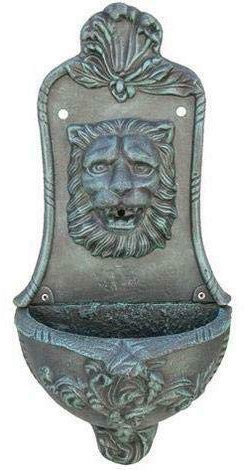 PEBSHOP Wandbrunnen Anthrazit Dauerstrahl 33 x H 67 cm