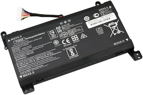 7xinbox 16 Pin FM08 86Wh 5973mAh 14.4V Batteria per laptop compatibile con HP Omen 17-AN013TX 17-AN014TX 17-AN014NG TPN-Q195 922753-421 922977-855 HSTNN-LB8B