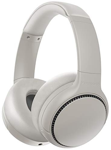 Panasonic RB-M500BE-C Cuffie Bluetooth, Senza Fili, Ricarica Rapida, Funzione XBS DEEP per Bassi Potenti e Nitidi, Fino a 30 ore di Riproduzione, Funzione Bass Reactor, Microfono Integrato, Crema