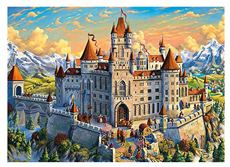 River's Edge Products Puzzle in Dose, 1000 Teile, 71,1 x 50,8 cm, Puzzles für Erwachsene und Kinder – Old Castle