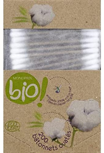 Monoprix Bio Bâtonnets ouatés - La boîte de 200