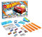 Hot Wheels GWN96 - Celebration Box Vollständiges Starterset mit 6 Fahrzeugen, Tracks und Rampen, Spielzeug Autorennbahn ab 4 Jahren