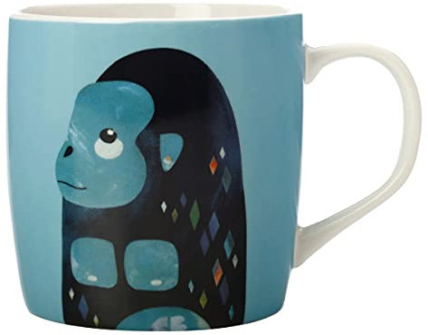 Maxwell & Williams DX0920 Kaffee-Tasse Gorilla 420 ml – Porzellan bauchig – mit buntem Affen-Motiv, in Geschenkbox