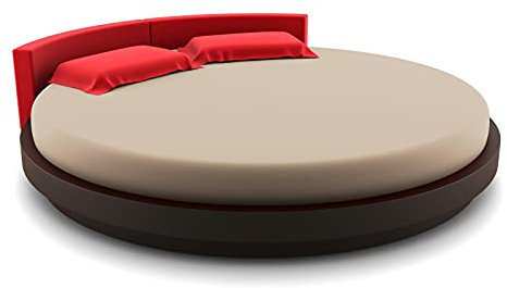 G BETTWARENSHOP Rundes Jersey Spannbettlaken Multi-Stretch Kiesel, 230-260 cm rund