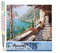 Figured'Art Malen Nach Zahlen Erwachsene Meeresblick von der Terrasse - Paint by Numbers Basteln DIY Bastelset 40x50cm ohne Holzrahmen