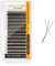NAGARAKU Brown 3D Lashes，W Shape Eyelash Extensions 0.07mm D Curl 8-15mm Mix Volume Lashes Hand Woven Long Stem Matte Black Premade Fans 3 Tips False Eyelash