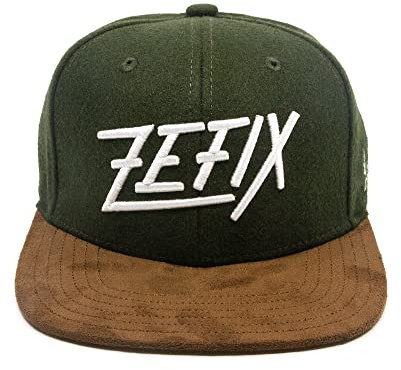 Du Hirsch Bayerisches Snapback Cap Zefix Dunkelgrün Filz One Size