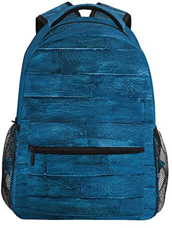 Rucksack für Mädchen, Jungen, Teenager, recycelte Schultasche mit Laptopfach, 40,6 x 29 cm, Blau, 1, One size