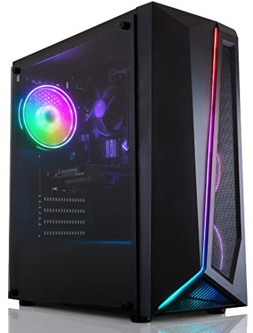 ADMI Gaming PC: Intel i3 12100F / H610M / RX 6600XT / 16GB 3200MHz / 240GB SSD + 1TB HDD/Volt Gaming Case with Windows 11