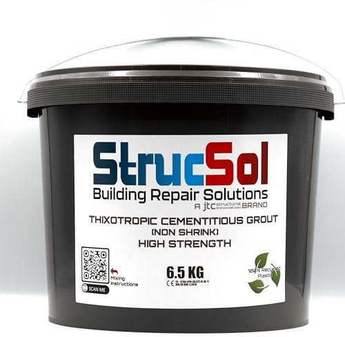 Strucsol High Strength Grout - Mortar Course Grout For Wall Crack Repair (Crack Stitching)