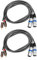 lascivious 2X da 1,5 M Rca Un Xlr 2 Xlr Un 2 Spina Rca Adattatore Audio Stereo Ad Fedeltà per Altoparlante Miniphone