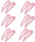 ZEVONDA Briller Clips à Pression pour Cheveux - Clips à Cheveux en Métal Coloré Paillettes - 12 Pièces, Rose
