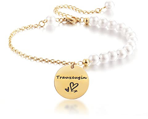 Melix Home Trauzeugin Geschenke Perlen Armbänder Hochzeit Geschenk für Brautjungfer Schmuck Armband